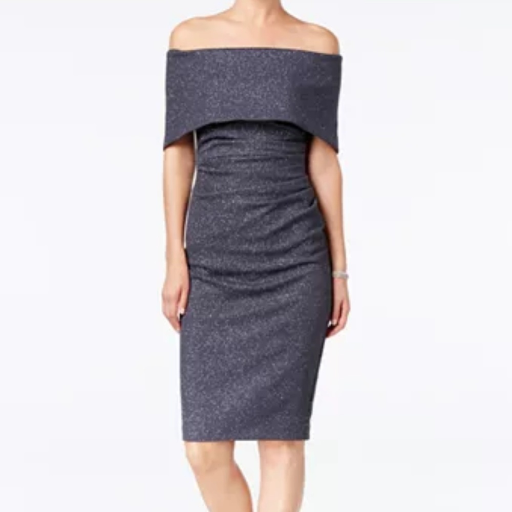 NWT Vince Camuto Off-the-Shoulder Sheath Dress